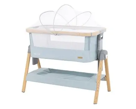 KikkaBoo Nanna Mint Wood ახალშობილის საწოლი, 2 image