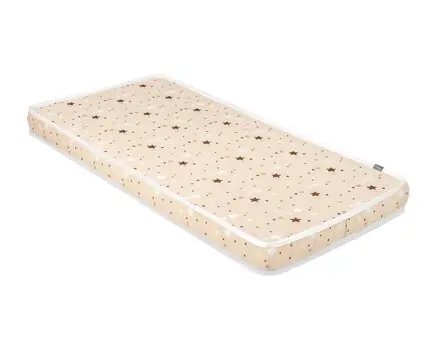KikkaBoo Mattress Fantasia 60x120x9cm Stars Beige ბამბის მატრასი
