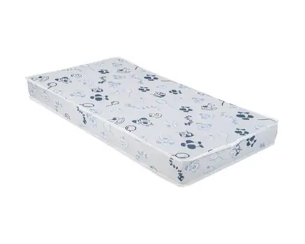 KikkaBoo Mattress Memory Comfort Horses Blue 60х120х12cm მატრასი ბამბის ზედაპირით