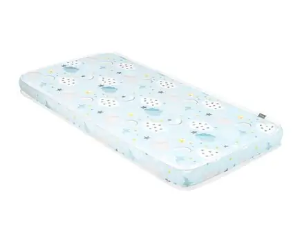 KikkaBoo Mattress Fantasia 60x120x9cm Clouds Blue ბამბის მატრასი