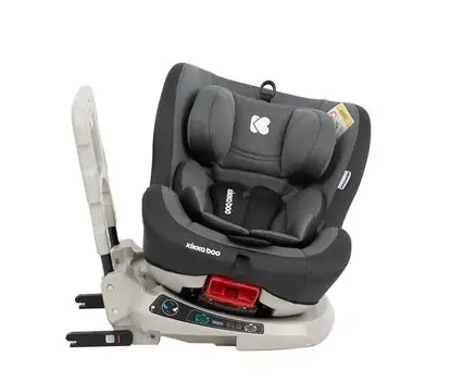 KikkaBoo Twister (ISOFIX) Black  მანქანის სავარძელი (ქარსითი), 7 image