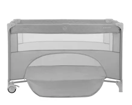 Kikkaboo Baby cot 2 levels Nighty Night Grey - საბავშვო ორ დონიანი საწოლ-მანეჟი, 11 image