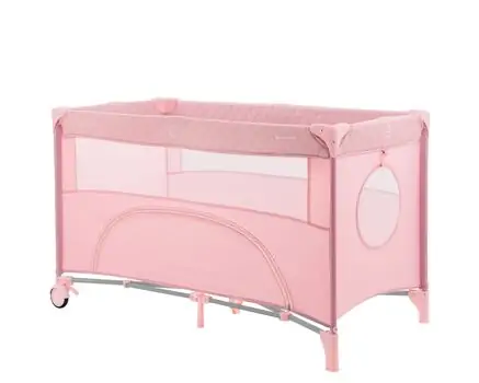 Kikkaboo Baby Cot 2 levels Nighty Night Pink - საბავშვო ორ დონიანი საწოლი, 3 image