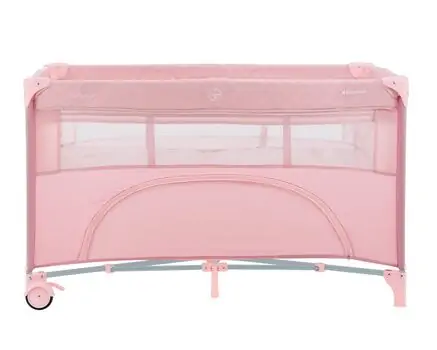 Kikkaboo Baby Cot 2 levels Nighty Night Pink - საბავშვო ორ დონიანი საწოლი, 5 image