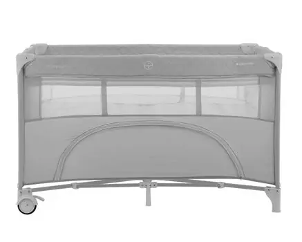 Kikkaboo Baby cot 2 levels Nighty Night Grey - საბავშვო ორ დონიანი საწოლ-მანეჟი, 10 image