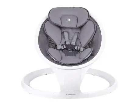 Kikkaboo Electrical Side-To-Side Swing Cuddle Me Dark Grey - საბავშვო ელექტრო შეზლონგი, 2 image