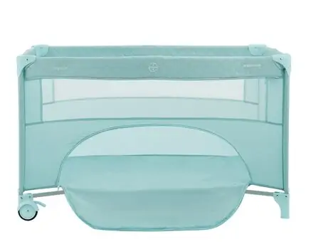 Kikkaboo Baby Cot 2 levels Nighty Night Mint - საბავშვო ორ დონიანი საწოლ-მანეჟი, 4 image