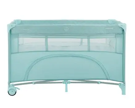 Kikkaboo Baby Cot 2 levels Nighty Night Mint - საბავშვო ორ დონიანი საწოლ-მანეჟი, 6 image