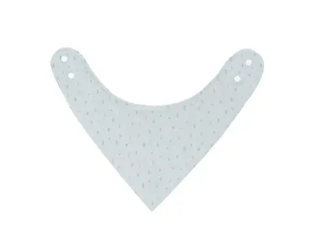 KikkaBoo Muslin Bib Dots Blue საბავშვო წინსაფარი