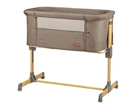 KikkaBoo Amaris Beige ახალშობილის საწოლი