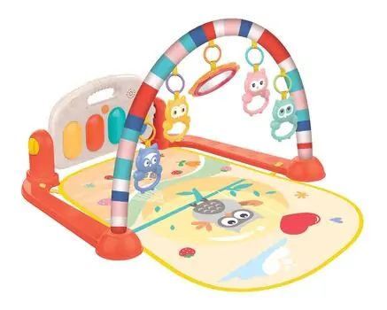 Kikkaboo Playmat Happy Owl Orange  -  განსავითარებელი ხალიჩა