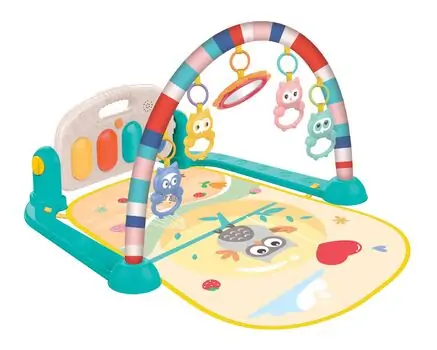 Kikkaboo Playmat Happy Owl Blue -  განსავითარებელი ხალიჩა