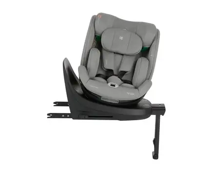 KikkaBoo i-Twist i-SIZE Light Grey - მანქანის სავარძელი (ქარსითი), 9 image