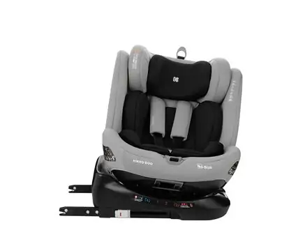 KikkaBoo i-Moove i-SIZE Light Grey - მანქანის სავარძელი (ქარსითი), 9 image
