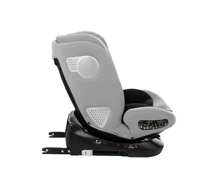 KikkaBoo i-Moove i-SIZE Light Grey - მანქანის სავარძელი (ქარსითი), 7 image