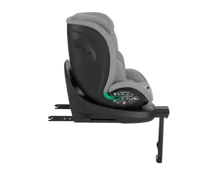 KikkaBoo i-Twist i-SIZE Light Grey - მანქანის სავარძელი (ქარსითი), 6 image