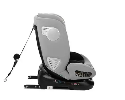 KikkaBoo i-Moove i-SIZE Light Grey - მანქანის სავარძელი (ქარსითი), 6 image