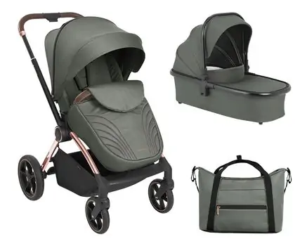KikkaBoo Kara 3in1 Army Green საბავშვო ეტლი