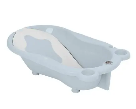 KikkaBoo Baby Bathtub With Support Kai Blue ჩვილის აბაზანა