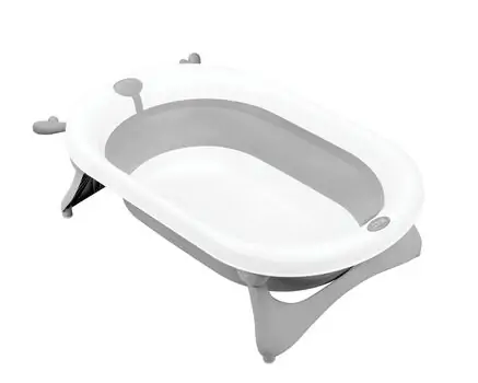 KikkaBoo Bathtub Foldy Grey ჩვილის დასაკეცი აბაზანა