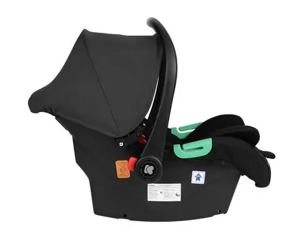 KikkaBoo Darling Black 3in1 2024 With I-Size Car Seat  საბავშვო ეტლის კომპლექტი, 14 image