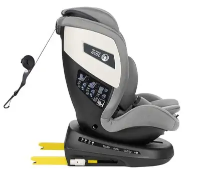 KikkaBoo i-Cruise i-Size Light Grey  - მანქანის სავარძელი (ქარსითი), 9 image
