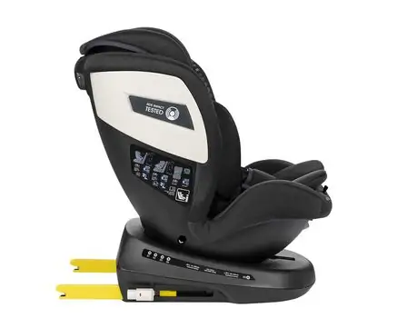 KikkaBoo i-Cruise i-Size Black - მანქანის სავარძელი (ქარსითი), 8 image