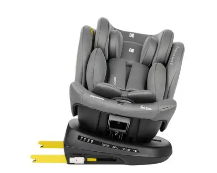 KikkaBoo i-Cruise i-Size Light Grey  - მანქანის სავარძელი (ქარსითი), 11 image