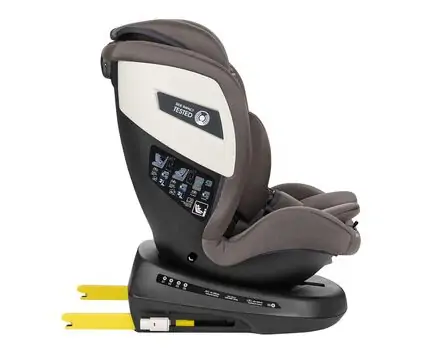 KikkaBoo i-Cruise i-Size Brown - მანქანის სავარძელი (ქარსითი), 6 image