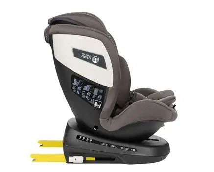 KikkaBoo i-Cruise i-Size Brown - მანქანის სავარძელი (ქარსითი), 7 image