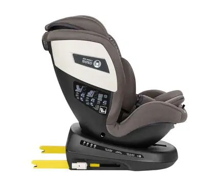 KikkaBoo i-Cruise i-Size Brown - მანქანის სავარძელი (ქარსითი), 8 image