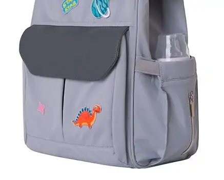 KikkaBoo Mama bag Myla Grey დედის ჩანთა, 6 image
