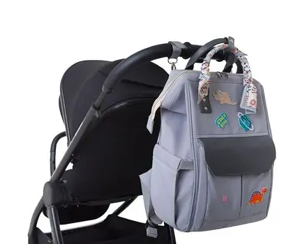 KikkaBoo Mama bag Myla Grey დედის ჩანთა, 11 image