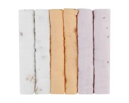 ​KikkaBoo Muslin cloth set 6 pcs Hedge-hugs ახალშობილის პირსაწმენდი​, 2 image