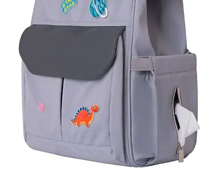 KikkaBoo Mama bag Myla Grey დედის ჩანთა, 7 image