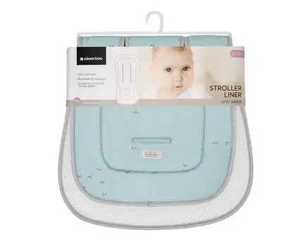 KikkaBoo Anti-sweat Stroller Liner Stripy Friends ეტლში ჩასაფენი მატრასი, 3 image