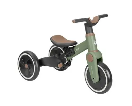 Kikkaboo Tricycle 5in1 Flash Army Green - სამ თვლიანი ველო-ეტლი, 8 image