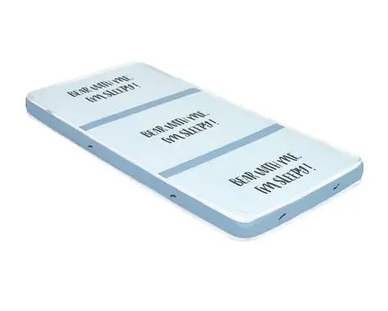 KikkaBoo Mattress Fantasia 60x120x7cm Bear with me Blue / white ბამბის მატრასი