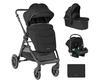KikkaBoo Ava 3in1 Black - საბავშვო ეტლის კომპლექტი, 2 image