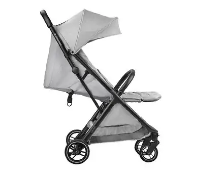 KikkaBoo Lauren Light Grey საბავშვო ეტლი, 4 image