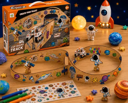 Paperboard Track With Space Tank - სათამაშო ტრასა