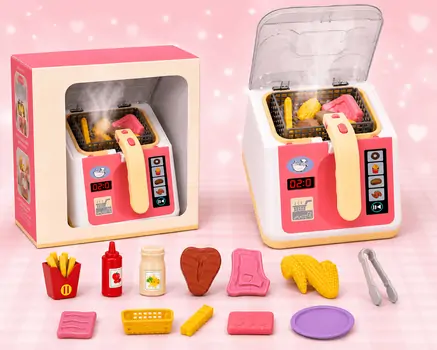 Toy Kitchen Set - Air Fryer with Sounds and Lights - სათამაშო აერო გრილი განათებით და ხმოვანი ფუნქციით, 2 image