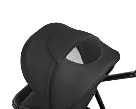 KikkaBoo Modena 4in1 With Carrycot Black საბავშვო ეტლის კომპლექტი + საჩუქარი პორტატული საწოლი, 20 image