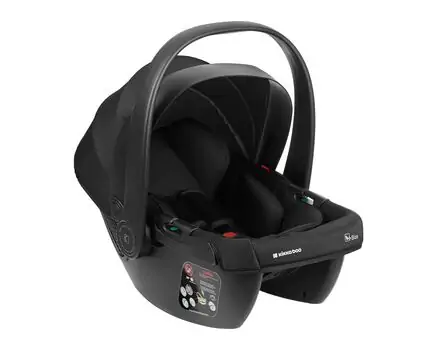 KikkaBoo Modena 4in1 With Carrycot Black საბავშვო ეტლის კომპლექტი + საჩუქარი პორტატული საწოლი, 14 image