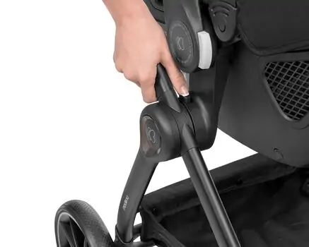 KikkaBoo Modena 4in1 With Carrycot Black საბავშვო ეტლის კომპლექტი + საჩუქარი პორტატული საწოლი, 22 image
