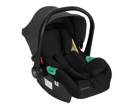 KikkaBoo Darling Black 3in1 2024 With I-Size Car Seat  საბავშვო ეტლის კომპლექტი + საჩუქარი პორტატული საწოლი, 14 image