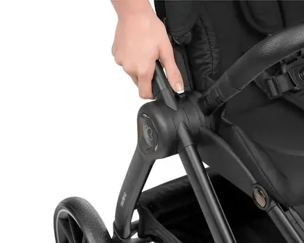 KikkaBoo Modena 4in1 With Carrycot Black საბავშვო ეტლის კომპლექტი + საჩუქარი პორტატული საწოლი, 23 image