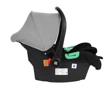 KikkaBoo Darling Light Grey 3in1 2024 With I-Size Car Seat  საბავშვო ეტლის კომპლექტი + საჩუქარი პორტატული საწოლი, 16 image