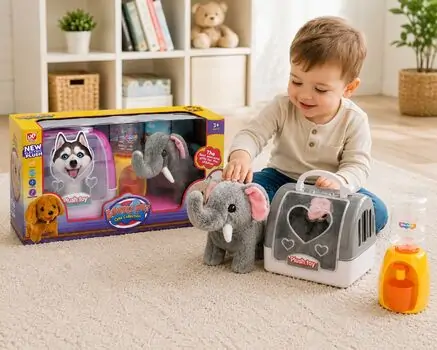 Lovely Elephant With House - სათამაშო სპილო სახლით