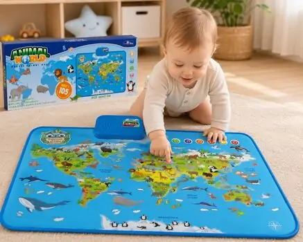 Animal World Play Mat - სათამაშო განსავითარებელი ხალიჩა